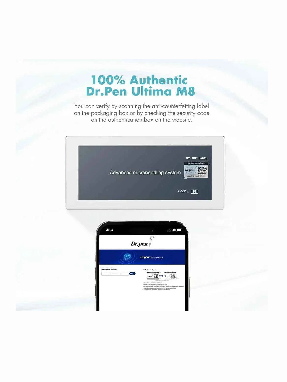 Dr. Pen M8 Microneedling Pen mit Kartuschen - Professionelles Microneedling für zu Hause - Ultima M8 Kit
