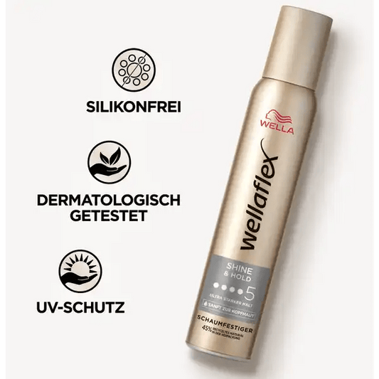 Wella Wellaflex - Shine & Hold Schaumfestiger - Wavy24